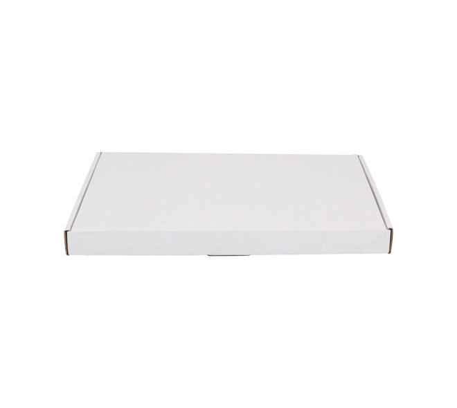 Brievenbusdoos 345 x 255 x 28 mm wit/bruin enkel golf - A4+ - 322 610 450