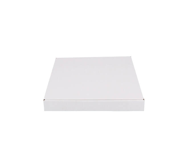 Brievenbusdoos 345 x 255 x 28 mm wit/bruin enkel golf - A4+ - 322 610 450