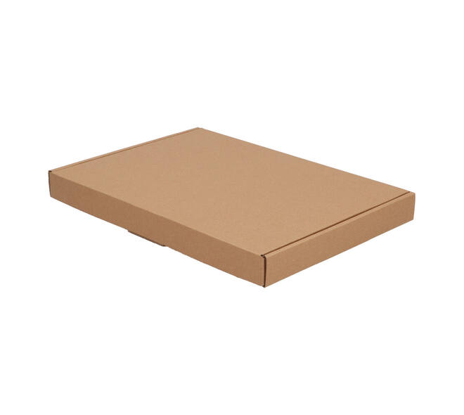 Brievenbusdoos 310 x 220 x 28 mm bruin/bruin enkel golf - A4 - 322 600 350