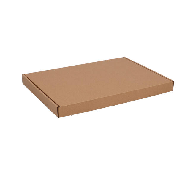 Brievenbusdoos 345 x 255 x 28 mm bruin/bruin enkel golf - A4+ - 322 600 450