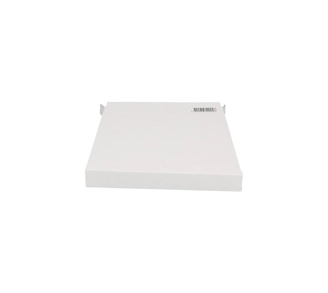 Brievenbusdoos 350 x 250 x 28 mm wit/bruin enkel golf met zelfklevende sluiting  - A4+ - 211 103 225