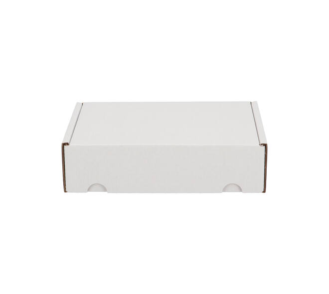 Postdoos 220 x 155 x 60 mm wit/bruin enkel golf fefco 0427 - 311 110 550