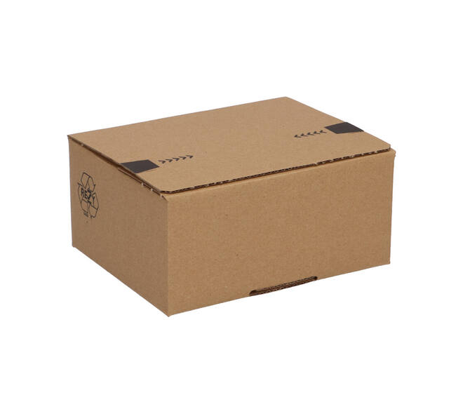 Autolockdoos 160 x 130 x 70mm  bruin/bruin enkel golf met zelfklevende sluiting - 321 600 511