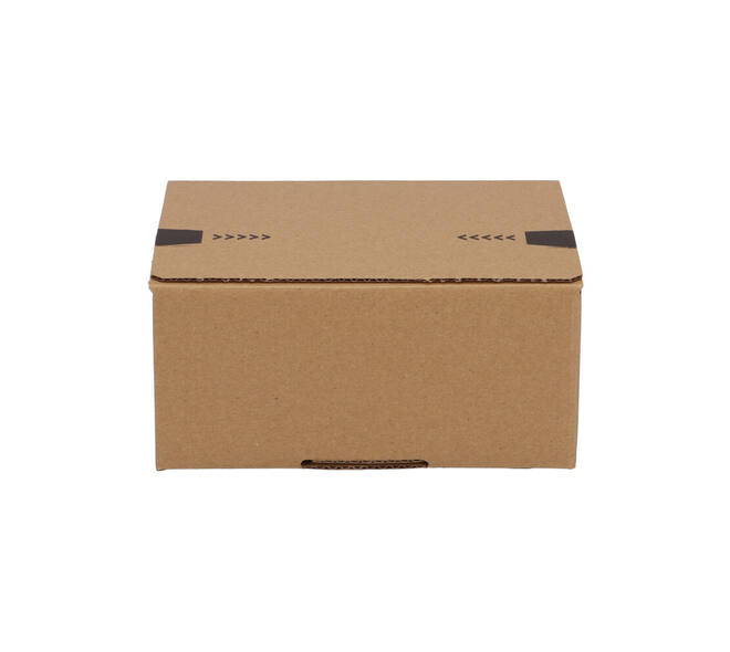 Autolockdoos 160 x 130 x 70mm  bruin/bruin enkel golf met zelfklevende sluiting - 321 600 511