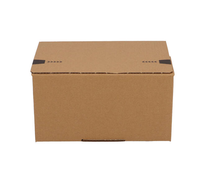 Autolockdoos 213 x 153 x 109mm  bruin/bruin enkel golf met zelfklevende sluiting - 321 600 611