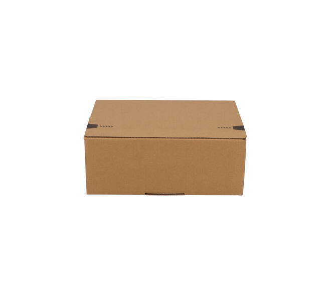 Autolockdoos 270 x 200 x 100mm  bruin/bruin enkel golf met zelfklevende sluiting - 321 600 211