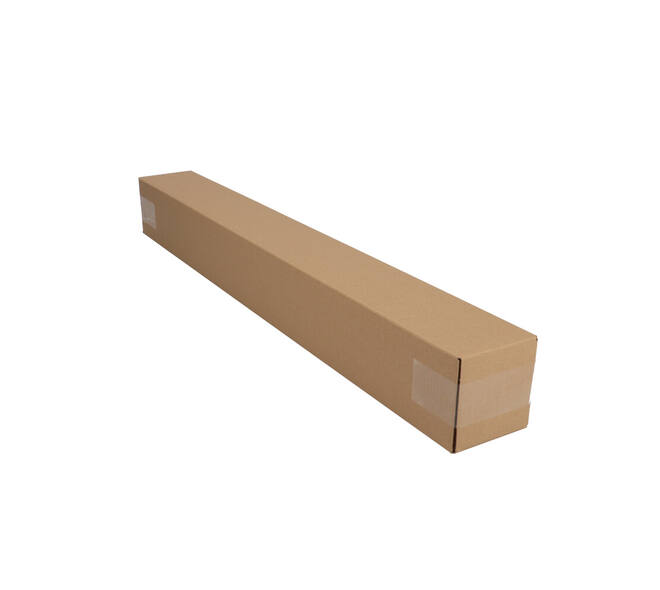 Telescopisch verzendkoker 870 x 105 x 105 mm bruin/bruin enkel golf 222 115 310