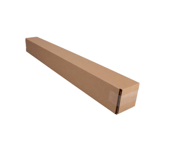 Telescopisch verzendkoker 1.050 x 112 x 112 mm bruin/bruin enkel golf 222 115 020