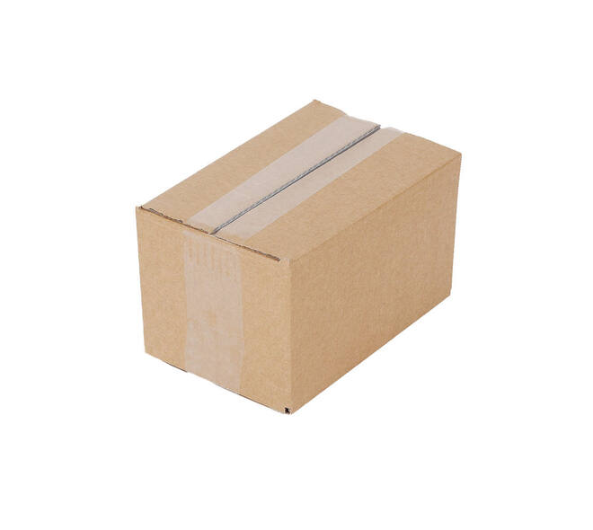 Doos 200 x 130 x 114 mm bruin/bruin enkelgolf fefco 0201