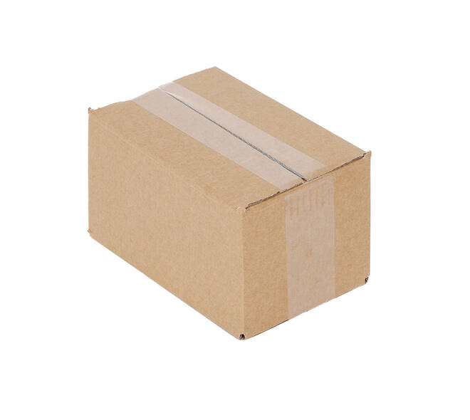 Doos 200 x 130 x 114 mm bruin/bruin enkelgolf fefco 0201