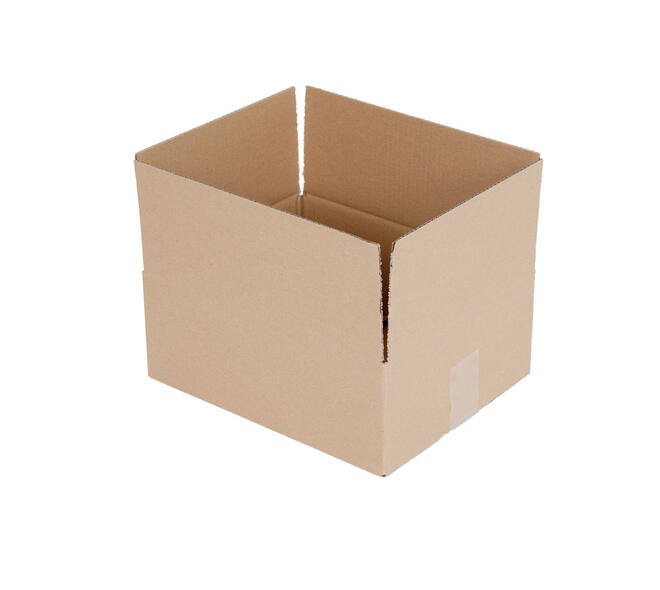 Doos 310 x 250 x 120 mm bruin/bruin enkelgolf fefco 0201