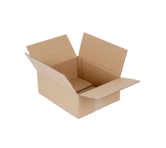 Doos 310 x 250 x 120 mm bruin/bruin enkelgolf fefco 0201