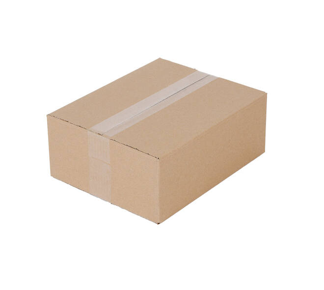 Doos 310 x 250 x 120 mm bruin/bruin enkelgolf fefco 0201