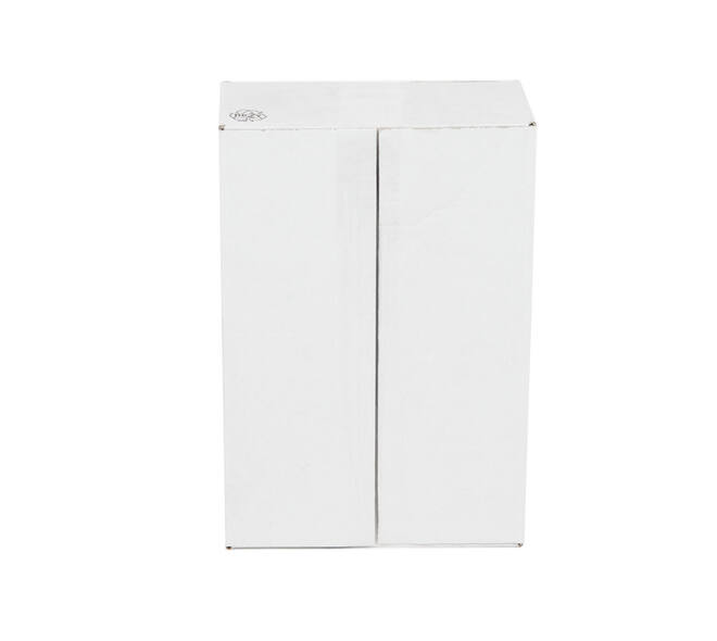Doos 360 x 240 x 120 mm  wit/bruin enkelgolf fefco 0201