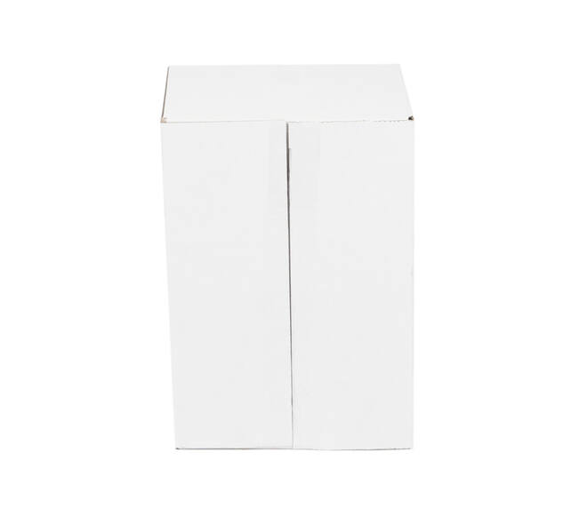 Doos 360 x 240 x 180 mm wit/bruin enkelgolf fefco 0201