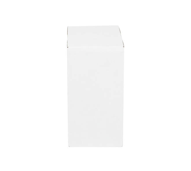 Doos 360 x 240 x 180 mm wit/bruin enkelgolf fefco 0201