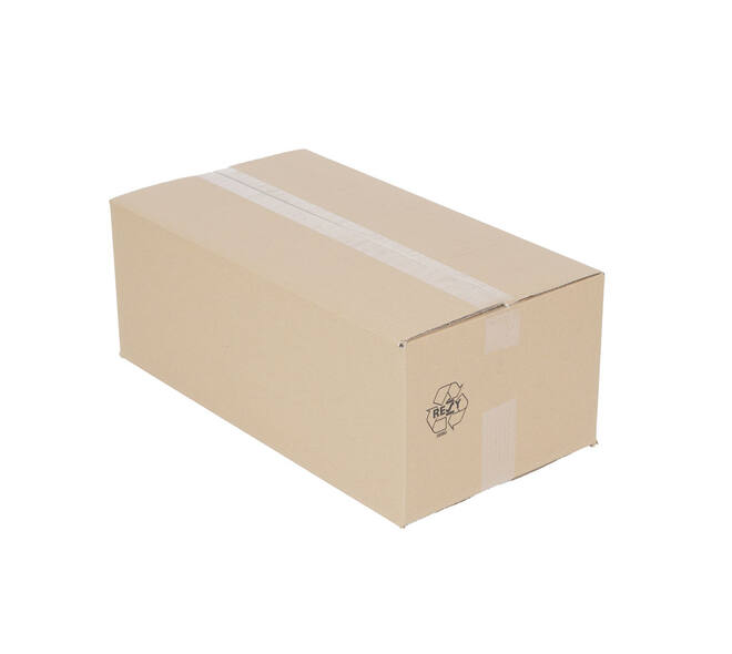 Doos 550 x 290 x 200 mm bruin/bruin dubbelgolf fefco 0201