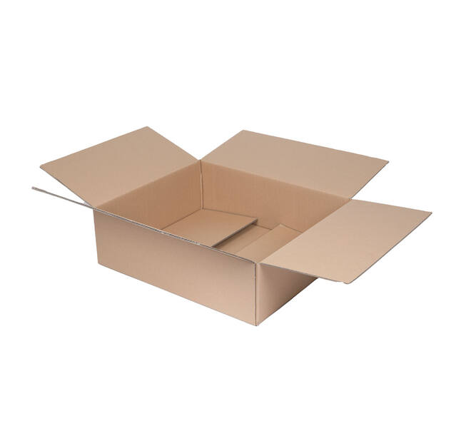 Doos 585 x 485 x 175 mm bruin/bruin dubbelgolf fefco 0201