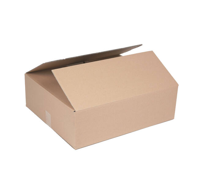 Doos 585 x 485 x 175 mm bruin/bruin dubbelgolf fefco 0201