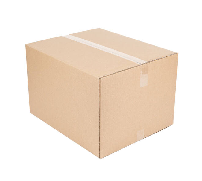 Doos 586 x 486 x 372 mm bruin/bruin dubbelgolf fefco 0201