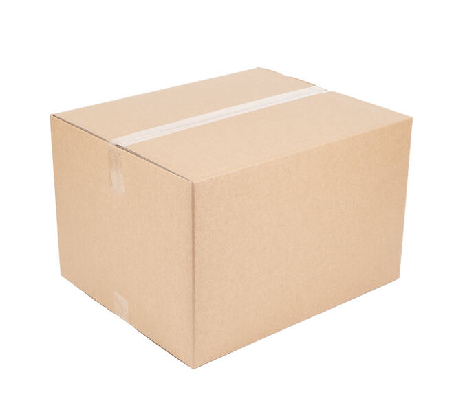 Doos 586 x 486 x 372 mm bruin/bruin dubbelgolf fefco 0201