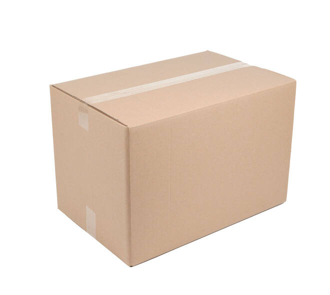 Doos 586 x 486 x 372 mm bruin/bruin dubbelgolf fefco 0201