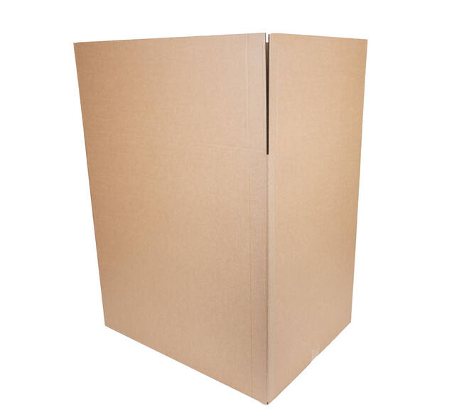 Doos 786 x 586 x 772 mm bruin/bruin dubbelgolf fefco 0201 1/2 Europallet
