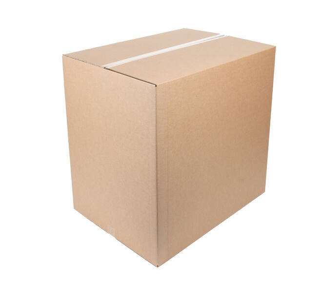 Doos 786 x 586 x 772 mm bruin/bruin dubbelgolf fefco 0201 1/2 Europallet