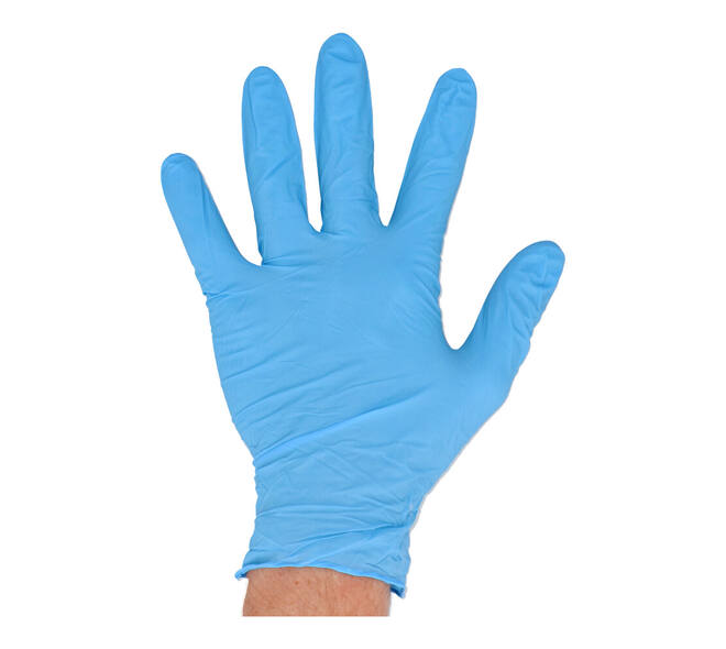 Handschoenen nitrile classic large disp. à 100 ongepoederd blauw - 1004