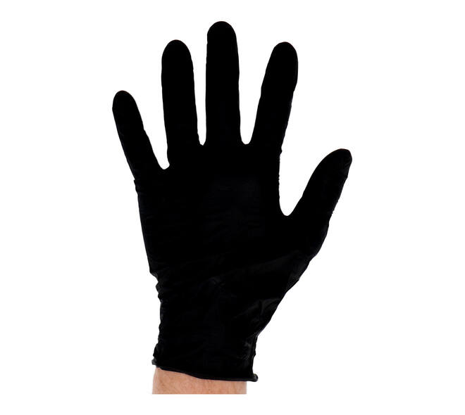 Handschoenen nitrile Soft large disp. à 100 ongepoederd zwart - 1303