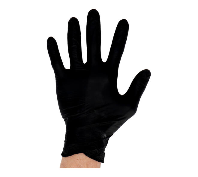 Handschoenen nitrile Soft medium disp. à 100 ongepoederd zwart - 1302