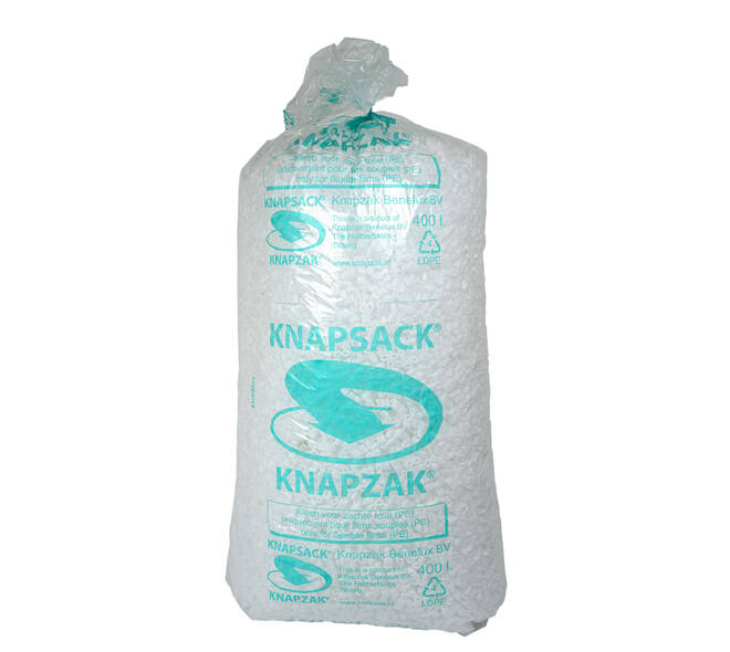 Afvalzak LDPE 70/15 x 193 cm transparant 39 my op rol (á 7 st) geponste - sluitlint
