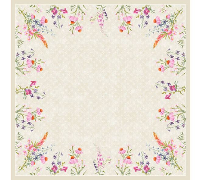 195837 - Tafelkleden dunicel 84 x 84 cm Floret