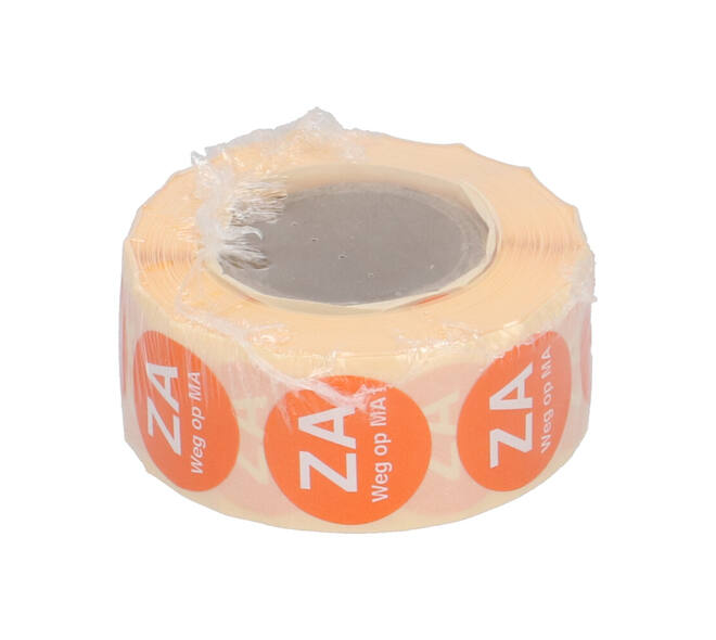 Sticker Daymark afwasbaar ZA weg op MA ø 19 mm oranje - 1156996