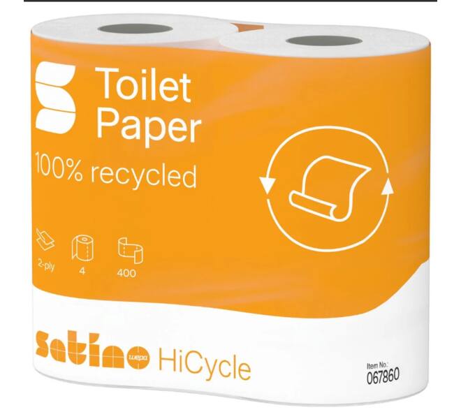 Toiletpapier tissue HiCycle 2-laags 400 vel