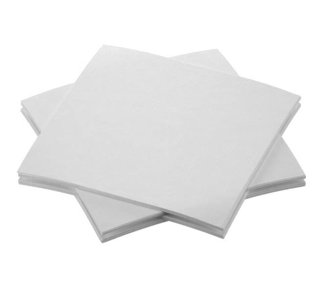 202948 - Servet 20 x 20 cm BIO Dunisoft 1/4-vouw Wit