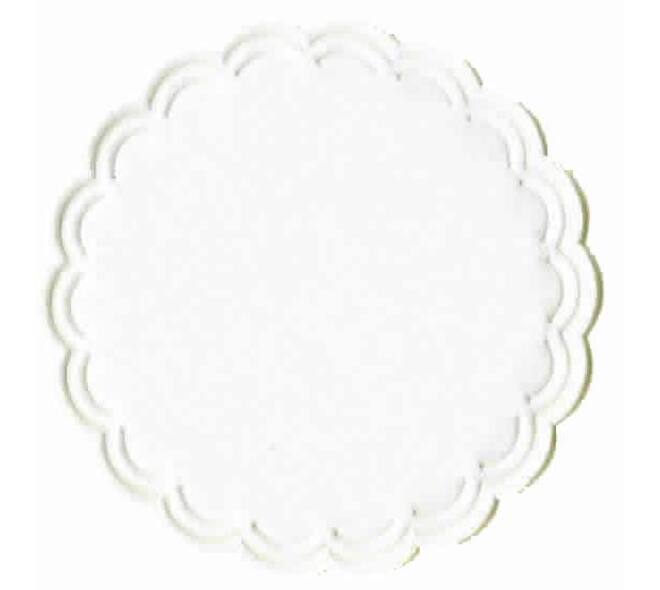 Druppelvangers 9 cm 6-lgs tissue wit