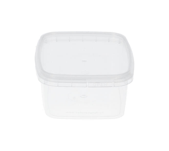Bak PP + deksel TE 109-250 transparant 250 gram 80D+V