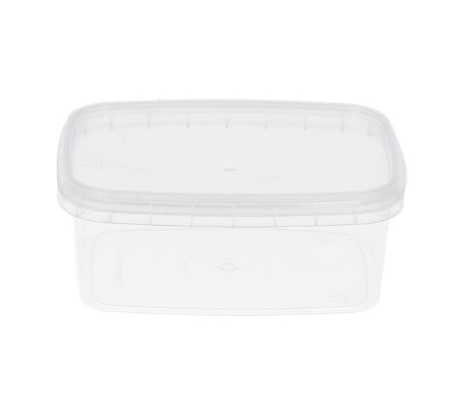 Bak PP + deksel TE 109-250 transparant 250 gram 80D+V