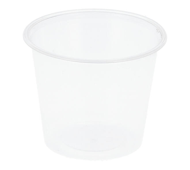 Bak PP rond Ø 70,3 transparant 125 ml 20x50