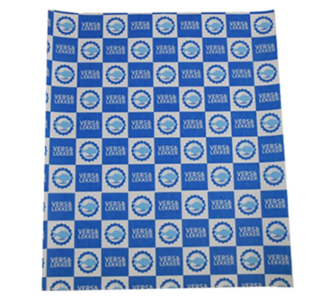 Edelpack 40 x 50 cm wit "blauw vers&lekker vis"