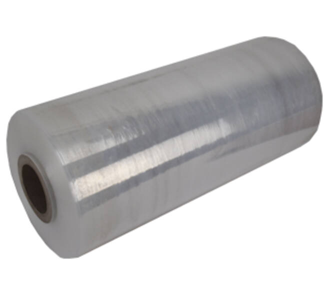 Stretchfolie LLDPE 50 cm x 1700 mtr machinerol transparant 200% rek 20 my