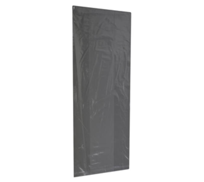 Polyzak LDPE 18/4 x 35 cm transparant 20 my zijvouw geponst