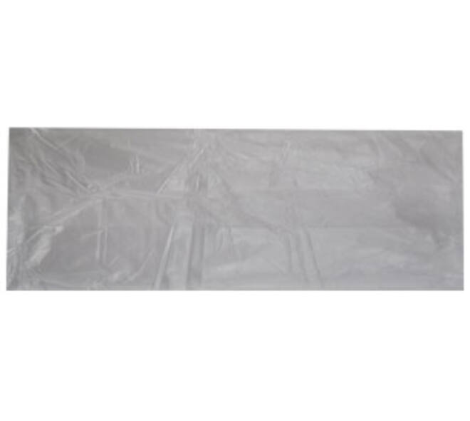 Zak HDPE 10/4 x 27 cm transparant zijvouw