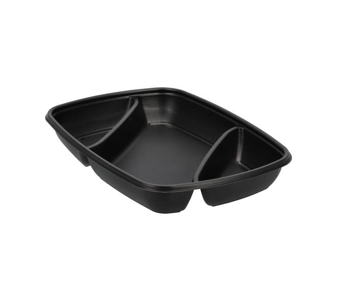 Menutray pp 3-comp 175/600/200 ml hot 71335