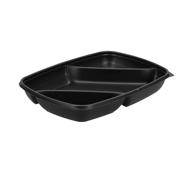 Menutray pp 3-comp 175/600/200 ml hot 71335