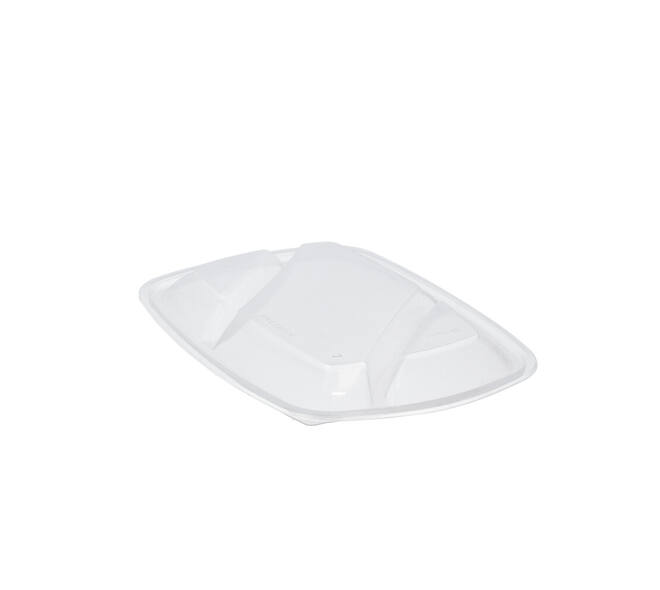 Lid t.b.v. menutray pp 3-comp 175/600/200 ml hot 52173