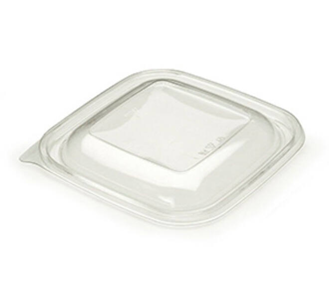 Deksel bowl 19 x 19 cm transparant square 54032n