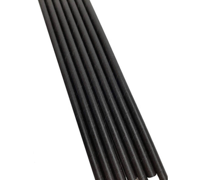 Drinkrietje p2p 19,7x6mm zwart