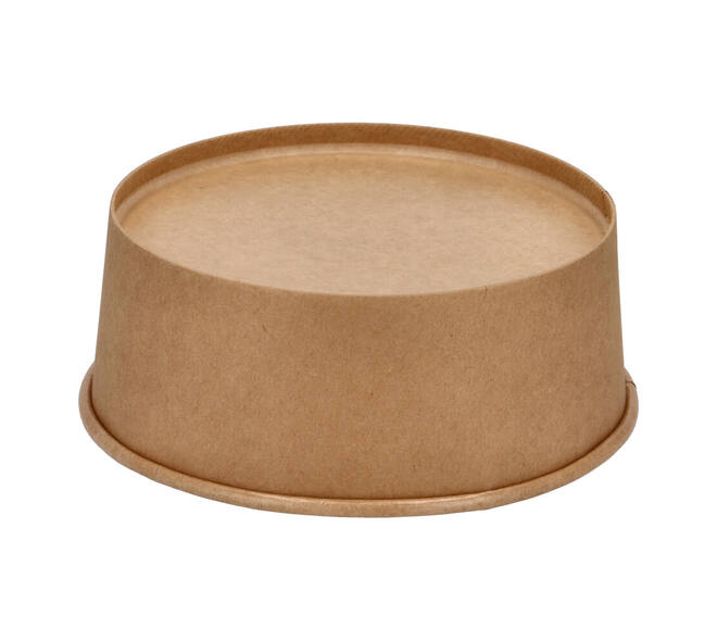 Bak bruin kraft rond ø 184 mm 1300 ml Saladebowl